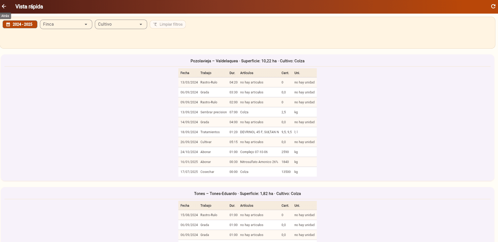 Cuaderno de campo digital – screenshot 5